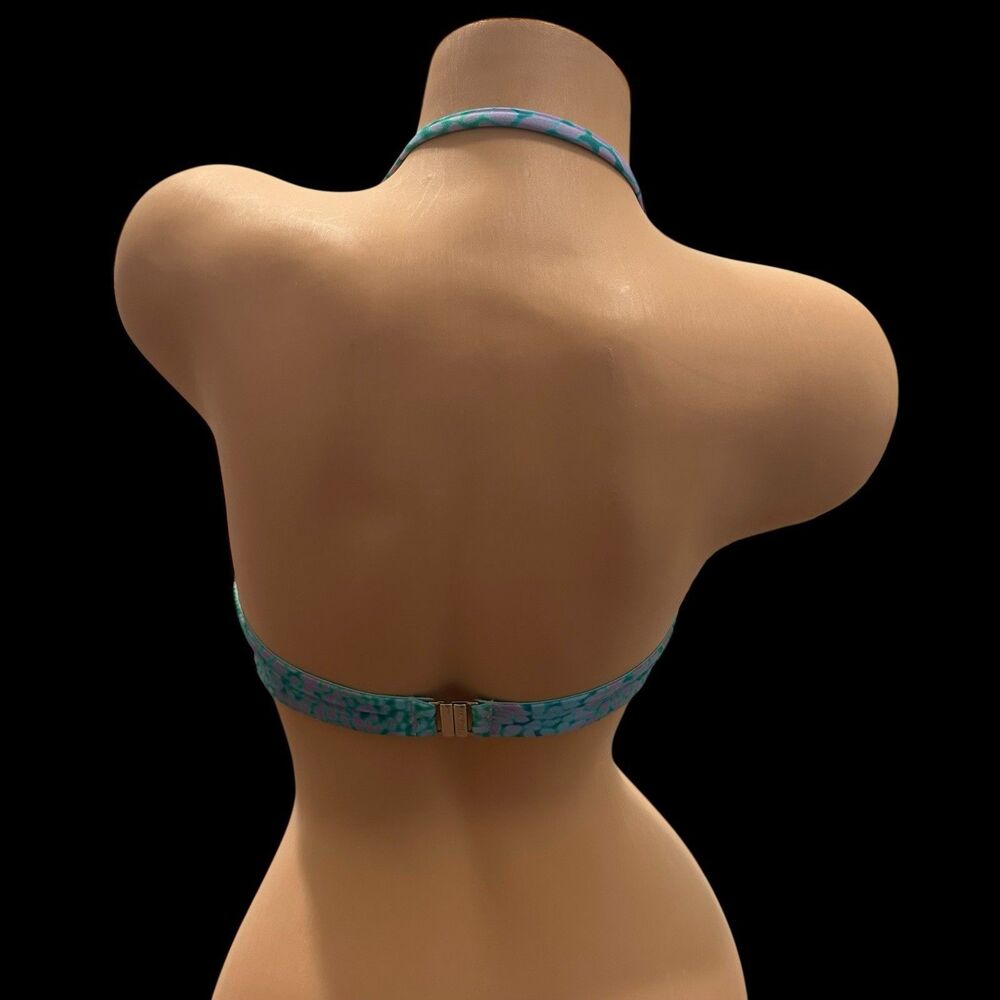 Seafolly Women’s Size US 4 UK 8 Sea Skin Bustier‎ Bandeau Bikini Top Vivid Green - Picture 6 of 9